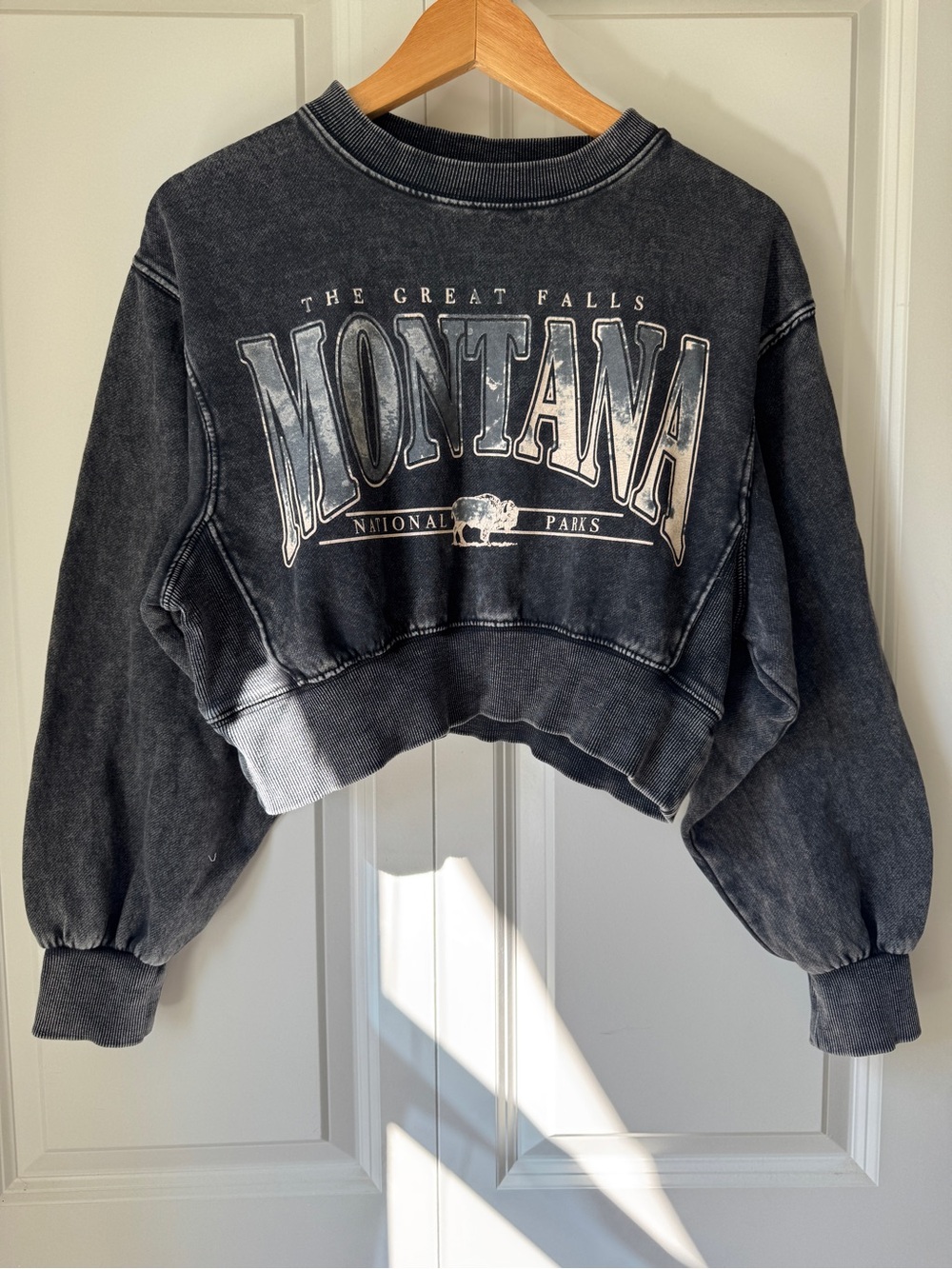 Garage Montana National Parks Cropped Sweatshirt - Picture 2 of 8